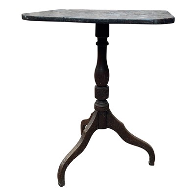 Lot 3359 - An oak tripod table, 19th century, height 73cm,...