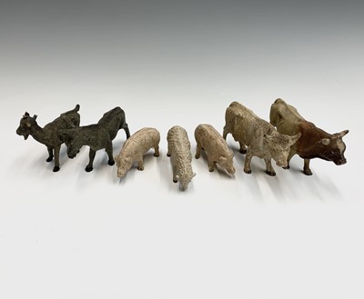 Lot 84 - Seven assorted early 20th century painted...