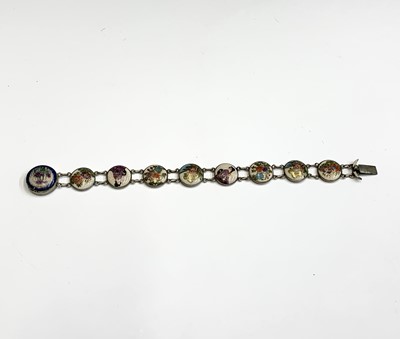 Lot 48 - A Japanese Satsuma pottery and white metal...