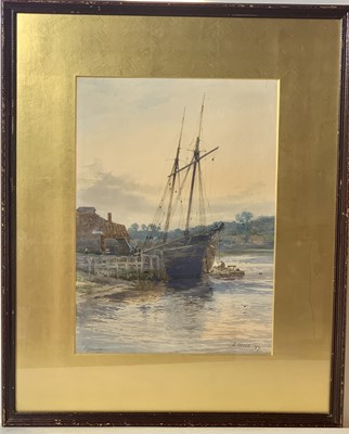 Lot 11 - David Gould GREEN (1854-1917/18) The quay,...