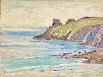 Lot 95 - Elizabeth Lamorna KERR (1905-1990) Cliffs at...