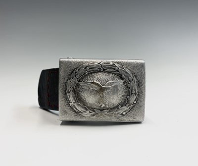 Lot 47 - A Third Reich German Nazi Luftwaffe buckle,...