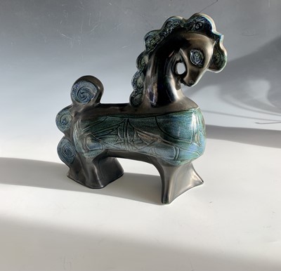 Lot 45 - A Celtic Pottery, Newlyn Horse Slip cast and...