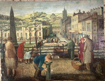 Lot 629 - Carel WEIGHT (1907-1997) follower Market Day...