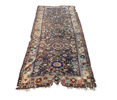 Lot 1224 - A Caucasian Kelleh, circa 1900, the brown...