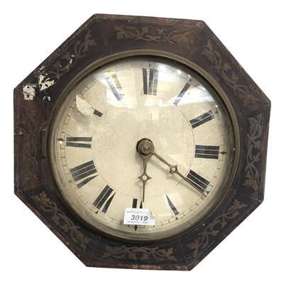 Lot 3019 - A 19th century octagonal mahogany and brass...