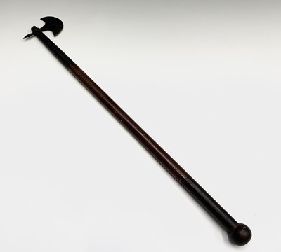 Lot 1048 - A small Indian axe, the crescent shaped blade...