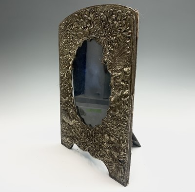 Lot 190 - A Chinese white metal photograph frame, floral...