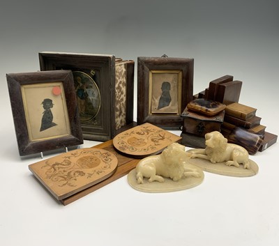 Lot 93 - A pair of late 19th century alabaster carvings...