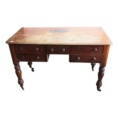 Lot 3351 - A Victorian mahogany dressing table, with an...