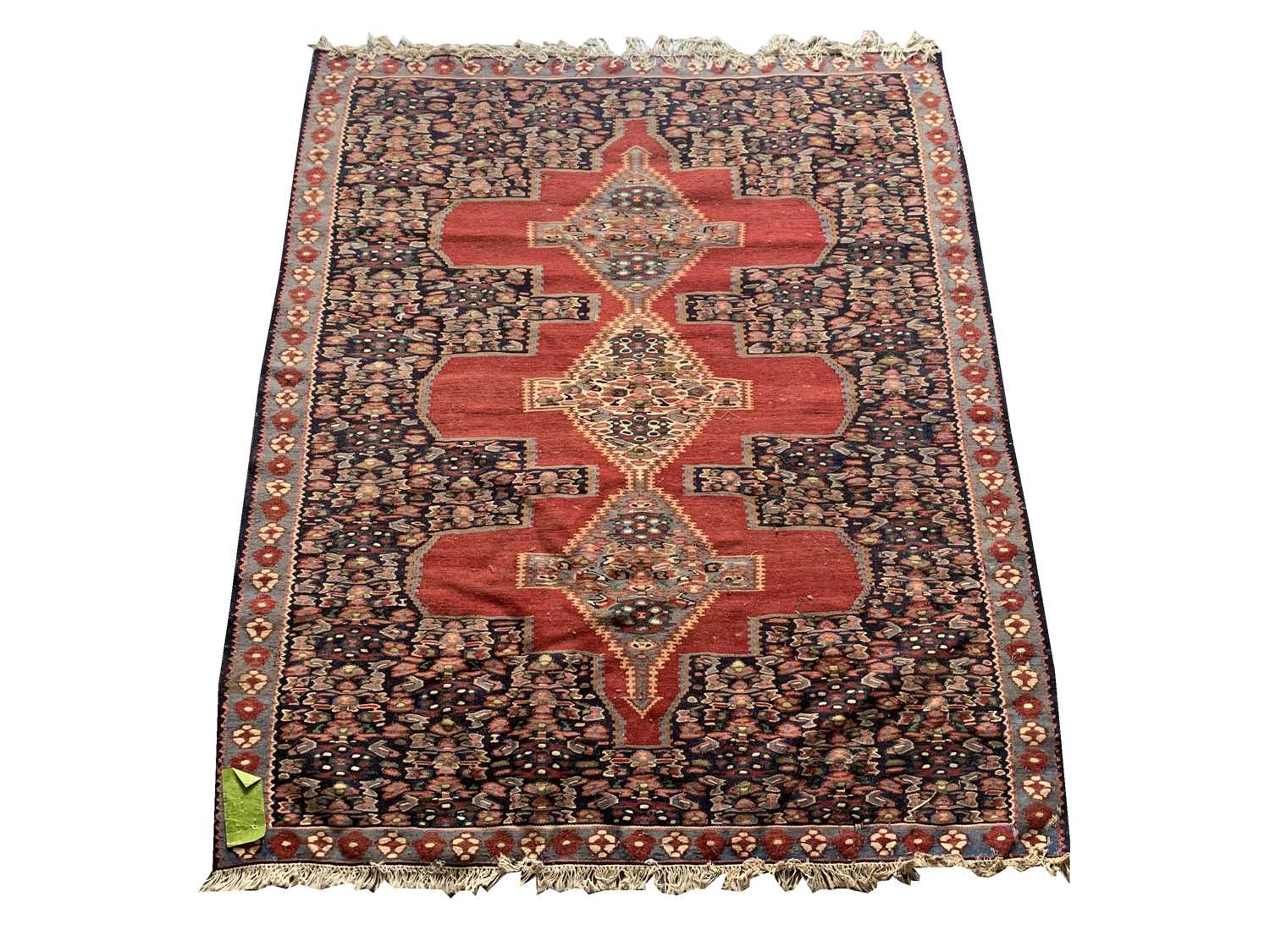Lot 1235 - A Senna Kelim rug, early-mid 20th century,...