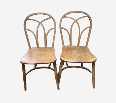 Lot 81 - A pair of Gothic elm chairs, late 19th/early...