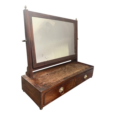 Lot 3306 - A mahogany dressing table mirror, early 19th...