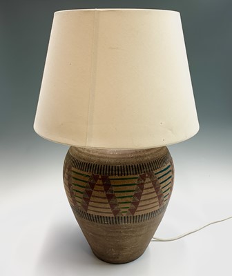Lot 390 - A Habitat 'Toti' pottery table lamp base,...
