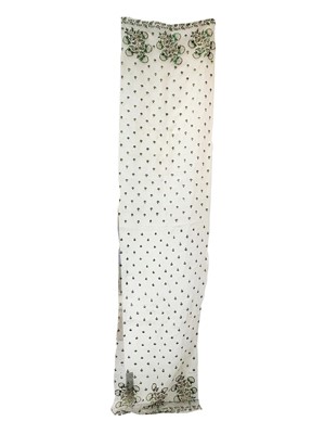 Lot 1071 - An Indian silk shawl, decorated with floral...
