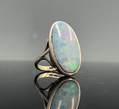 Lot 199 - Three opal set silver rings 19.2gm
