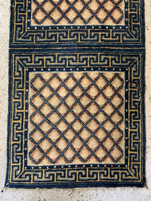 Lot 1233 - Three matching Chinese runners, 19th century,...