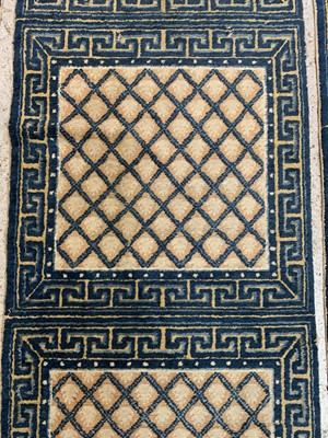 Lot 1233 - Three matching Chinese runners, 19th century,...