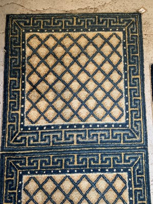 Lot 1233 - Three matching Chinese runners, 19th century,...