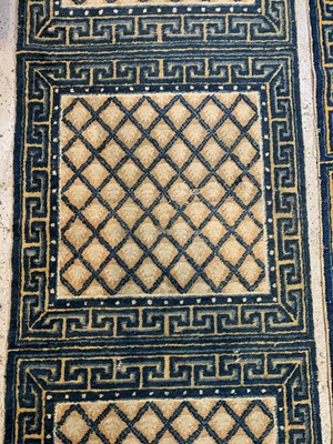 Lot 1233 - Three matching Chinese runners, 19th century,...