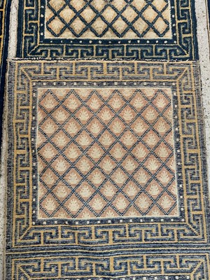 Lot 1233 - Three matching Chinese runners, 19th century,...