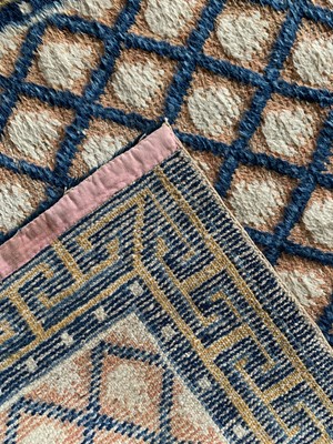 Lot 1233 - Three matching Chinese runners, 19th century,...