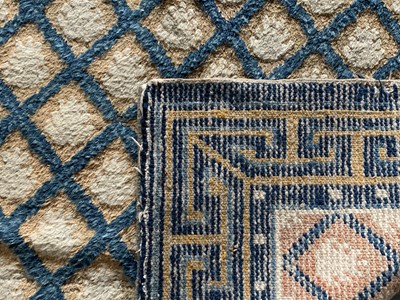 Lot 1233 - Three matching Chinese runners, 19th century,...