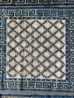 Lot 1233 - Three matching Chinese runners, 19th century,...
