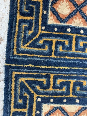 Lot 1233 - Three matching Chinese runners, 19th century,...