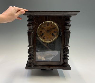 Lot 2928 - A German Black Forest walnut cased wall clock,...
