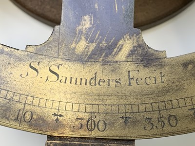 Lot 430 - An early 18th century brass circumferentor,...