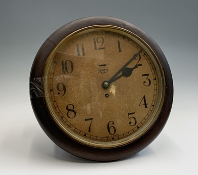Lot 2940 - An oak cased Smiths 8 day wall clock, with...