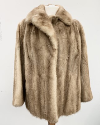 Lot 2821 - A blonde mink 50s cocktail jacket by Browns of...