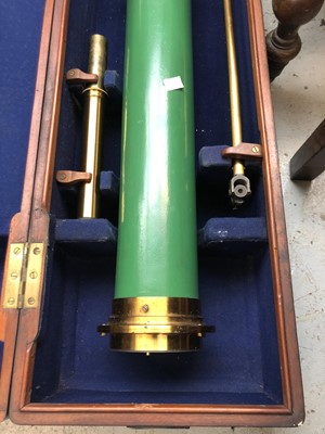 Lot 460 - A 4 inch equatorial refracting telescope, by...