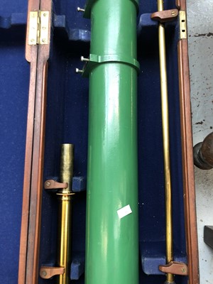 Lot 460 - A 4 inch equatorial refracting telescope, by...