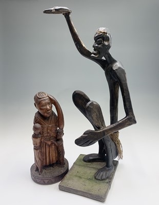 Lot 452 - A Zimbabwe carving by Francis Chingono 39cm...