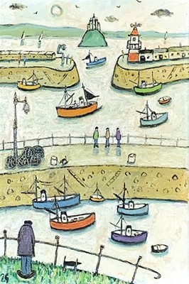 Lot 1 - Joan GILLCHREST (1918-2008) Mounts Bay Oil on...