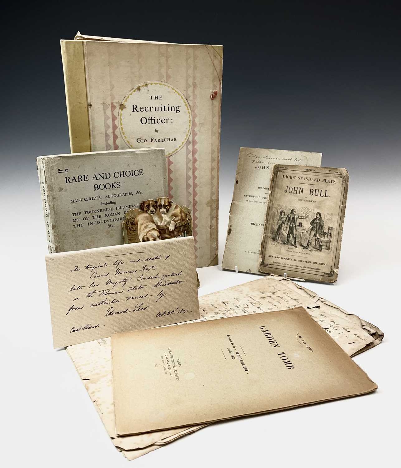 Lot 1 - DISSERTATIONS. Nine including items Upsala...