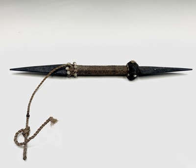 Lot 589 - An African double-ended ornamental dagger,...