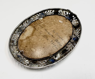 Lot 1022 - An Ella Naper (1886-1972) enamelled silver and...