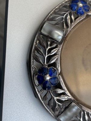 Lot 1022 - An Ella Naper (1886-1972) enamelled silver and...
