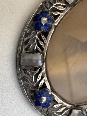 Lot 1022 - An Ella Naper (1886-1972) enamelled silver and...