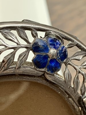 Lot 1022 - An Ella Naper (1886-1972) enamelled silver and...