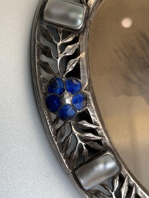 Lot 1022 - An Ella Naper (1886-1972) enamelled silver and...