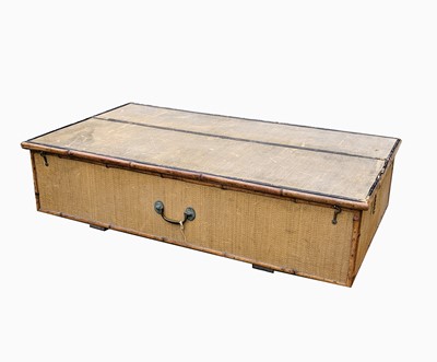 Lot 47 - An Edwardian wicker and bamboo under-bed...