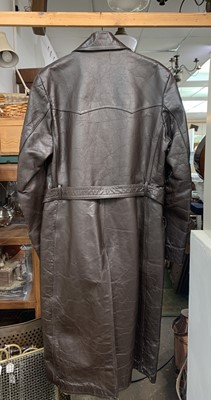 Lot 2874 - A German Urzo Lederen Kleding belted leather...