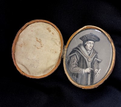 Lot 2450 - A 16th century portrait miniature pencil &...