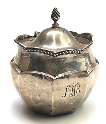 Lot 2152 - A late Victorian silver hexagonal section tea...