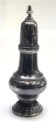 Lot 2157 - A silver sugar caster, Birmingham, 1922 by...