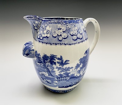 Lot 833 - A Brameld large pearlware blue and white...